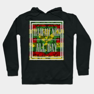 HNAD Floral Kanaka Maoli Flag by Hawaii Nei All Day Hoodie